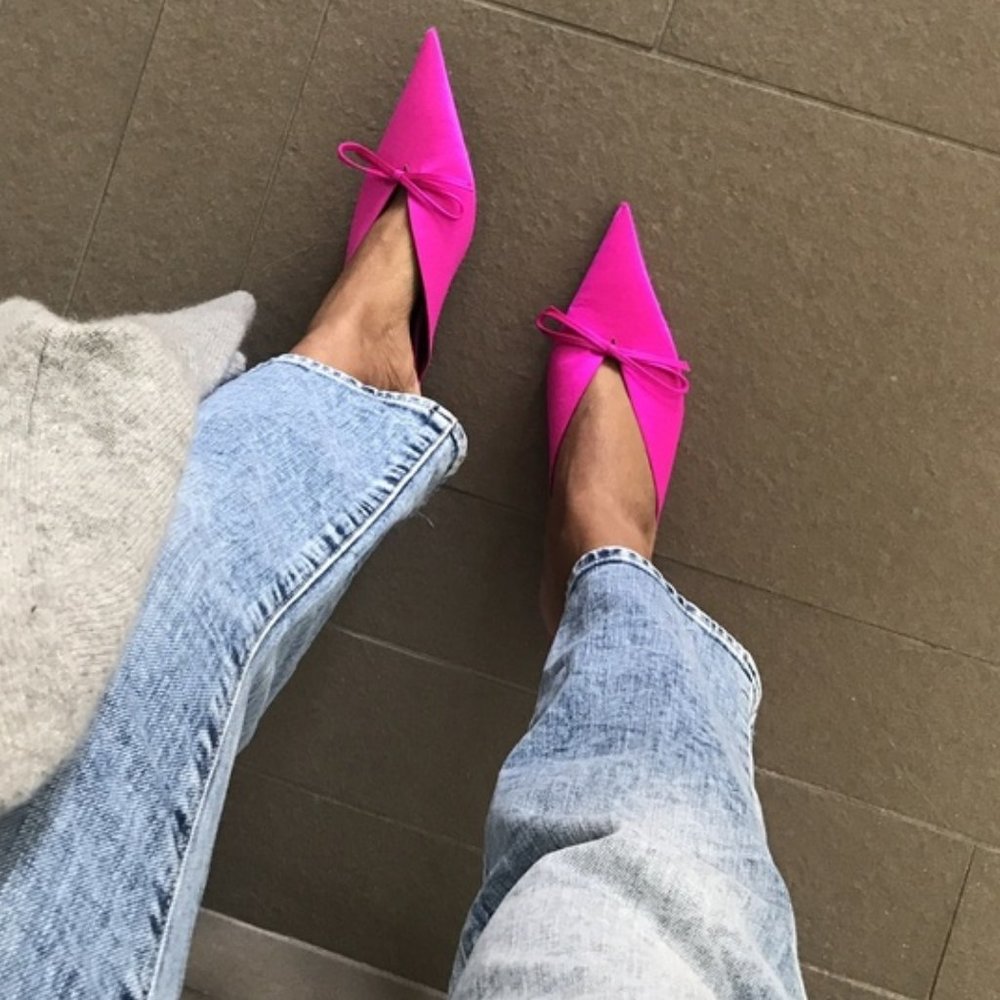 💯🎁Balenciaga💕Knife Slingback Mules Pumps - Picture 1 of 12